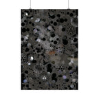 Abstract Black Bubble Poster — Modern Geometric Wall Art