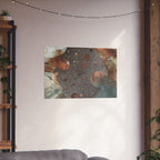 Abstracte poster met geologische textuur — Matte horizontale kunstprint 