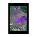 Purple Abstract Ink Blot Poster Matte Vertical Poster