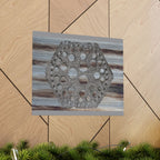 Rustic Honeycomb Poster Matte Vertical Poster | Hexagon Wall Art, Barn Wood Texture