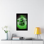 Abstract Green Hex Poster