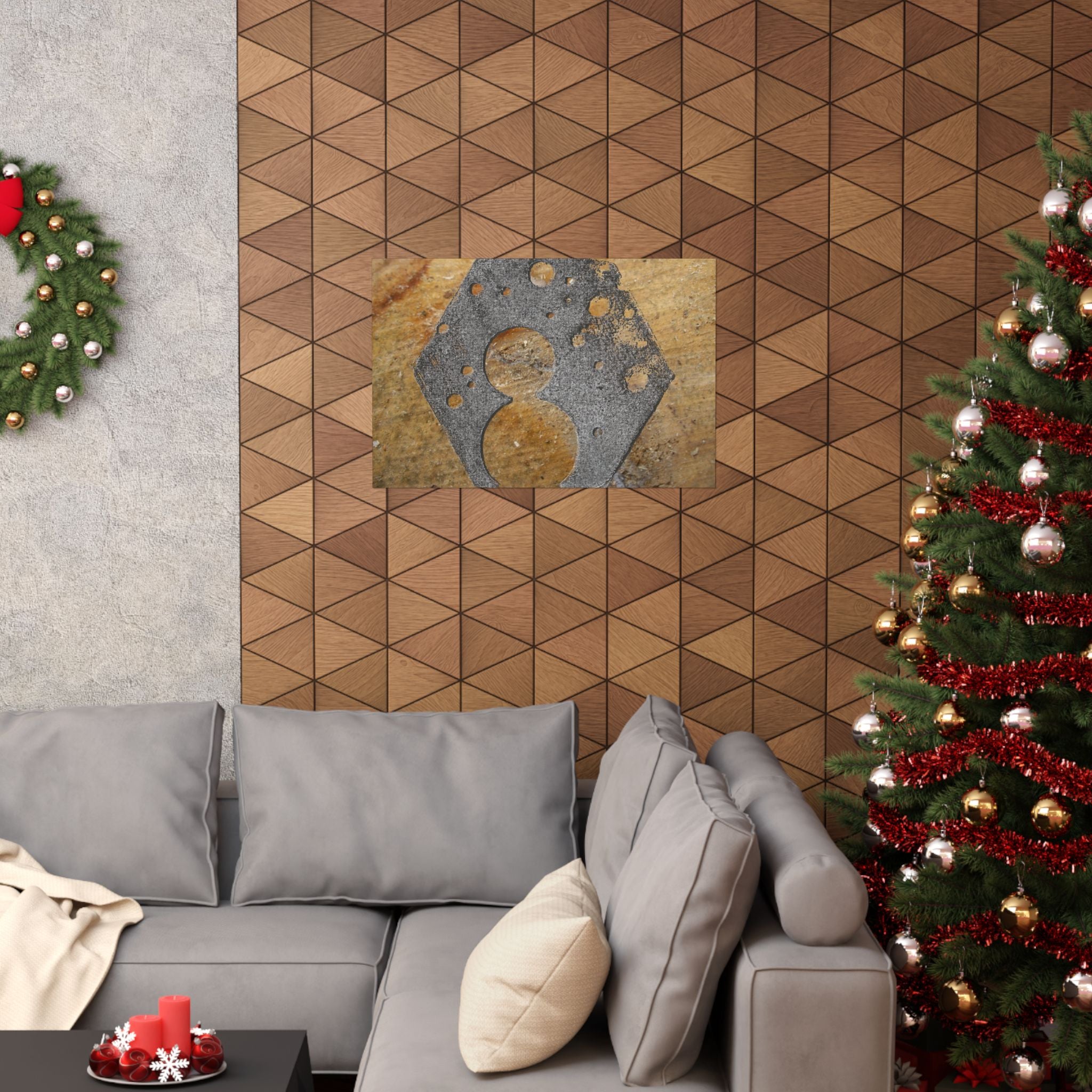 Rustic Metal Stencil Poster