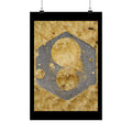Industrial Metal Plate on Plywood Poster | Matte Vertical Poster