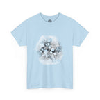 Hex Moon Graphic Tee Design Hex32 — Distressed Space Cheese Vintage Astronomy T-Shirt