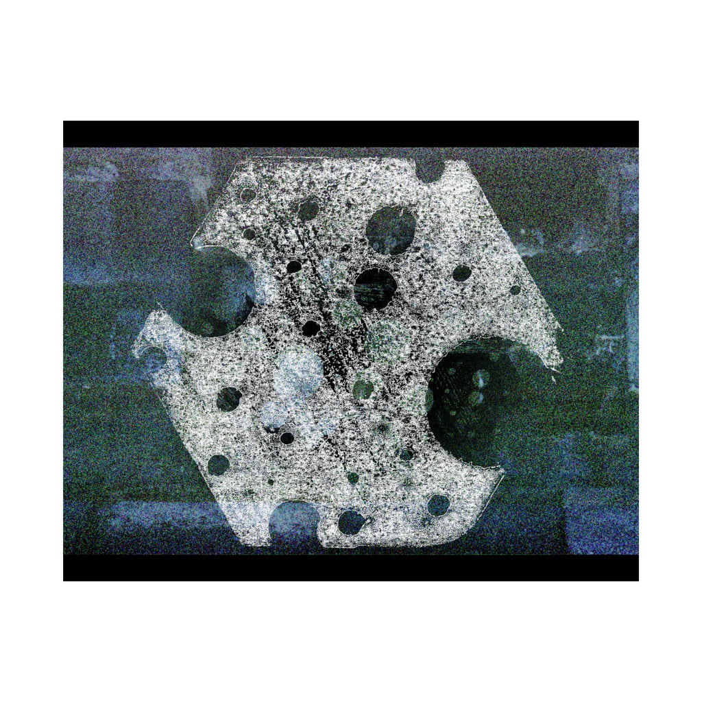 Abstract Lunar Craters Matte Poster — Surreal Space Wall Art