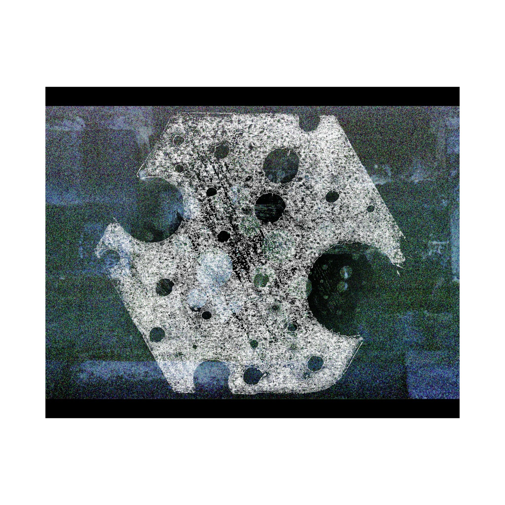 Abstract Lunar Craters Matte Poster — Surreal Space Wall Art