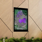 Purple Abstract Ink Blot Poster Matte Vertical Poster
