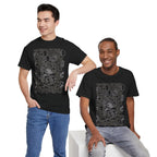 Hex Moon Graphic Tee — Distressed Space Cheese Vintage Astronomy T-Shirt