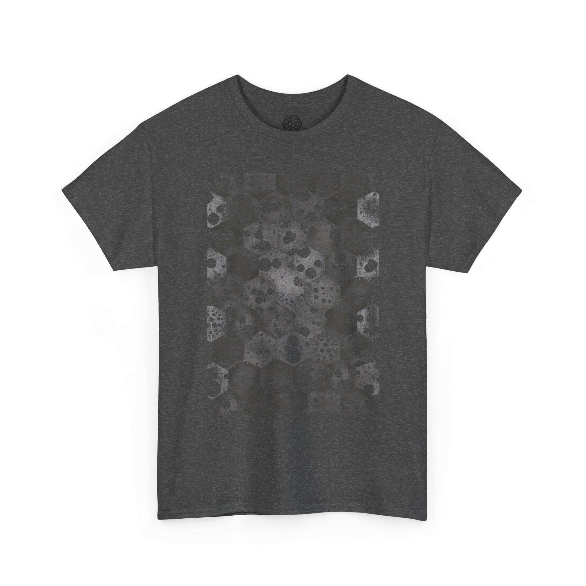 Hex Moon Graphic Tee — Distressed Space Cheese Vintage Astronomy T-Shirt