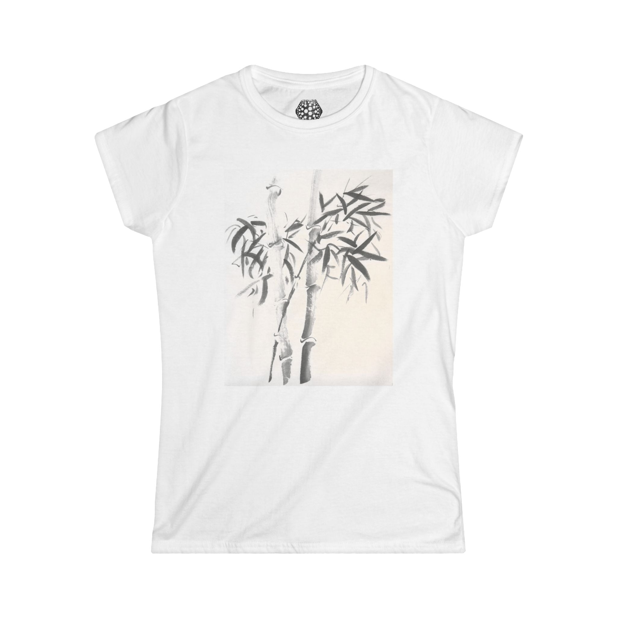 Bamboo Watercolor Tee — Women's Zen Bamboo Print T-Shirt