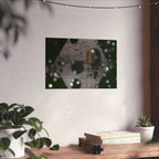 Nachtlampjes Abstracte Zeshoek Bokeh Matte Poster 