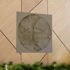 Abstract Earth Tone Circle Art Poster — Minimalist Geometric Wall Print