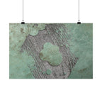 Abstract Green Patina Texture Poster | Matte Horizontal Poster