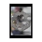 Abstract Hexagon Texture Matte Poster — Modern Geometric Wall Art