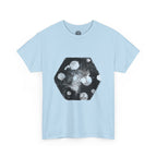 Hex Moon Graphic Tee Design Hex20 — Distressed Space Cheese Vintage Astronomy T-Shirt