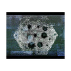Abstracte maanzeshoek poster — Matte horizontale wanddecoratie 