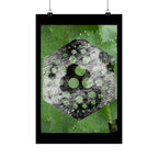 Matte Poster — Abstract Green Hexagon Botanical Print