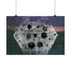 Abstract Hexagon Nightscape Matte Poster