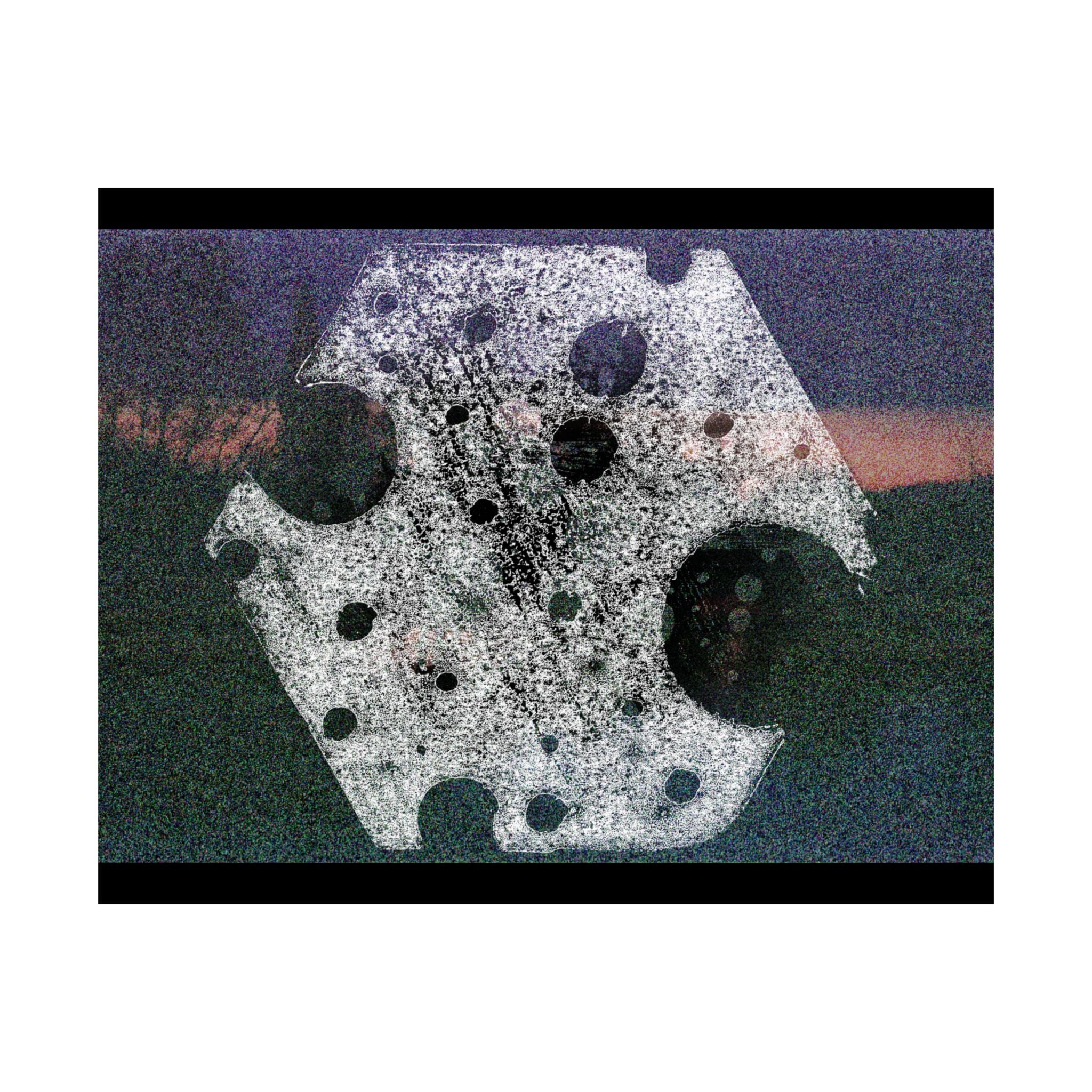 Abstract Moon Crater Matte Horizontal Poster — Surreal Celestial Art Print