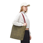 Abstract Olive Mosaic Tote Bag — All-Over-Print Reusable Shopper