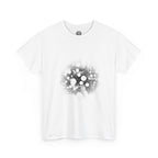 Hex Moon Graphic Tee Design Hex30 — Distressed Space Cheese Vintage Astronomy T-Shirt