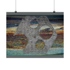 Abstract Rusted Metal Texture Matte Horizontal Poster | Industrial Wall Art