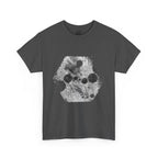 Hex Moon Graphic Tee Design Hex32 — Distressed Space Cheese Vintage Astronomy T-Shirt