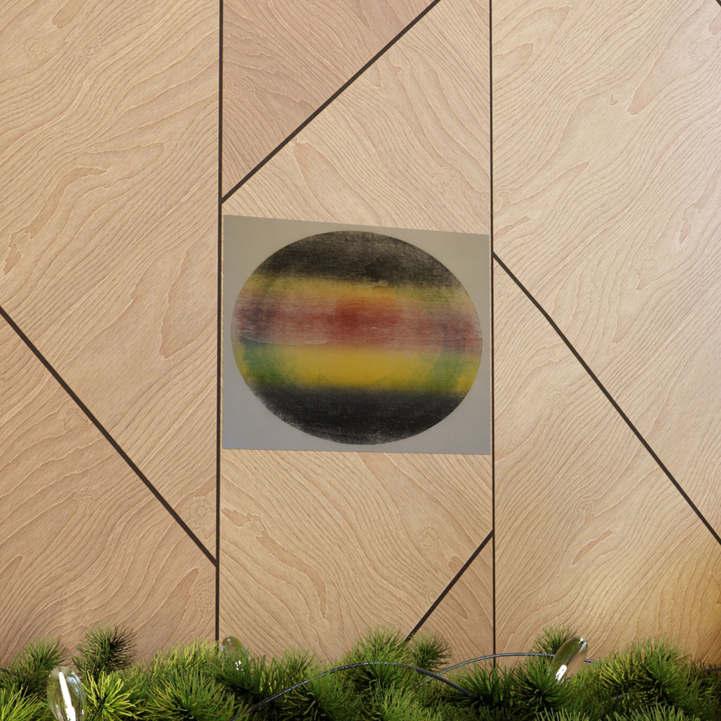 Abstract Rainbow Orb Matte Poster — Minimalist Horizontal Wall Art