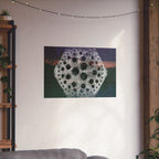 Abstract Geometric Moon Poster — Matte Horizontal Art Print