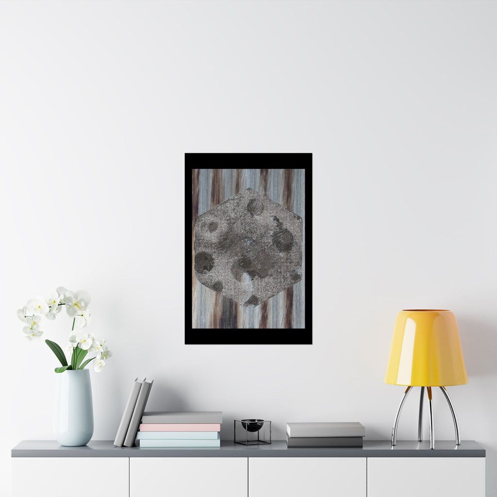 Abstract Moonstone Poster — Matte Vertical Wall Art