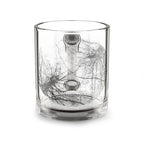 Glass Mug – Minimal Black Tree Silhouette 10oz Coffee Cup