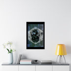 Abstract Hexagon Galaxy Matte Poster — Vertical Modern Wall Art
