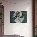 Abstract Moon Crater Matte Poster — Horizontal Wall Art