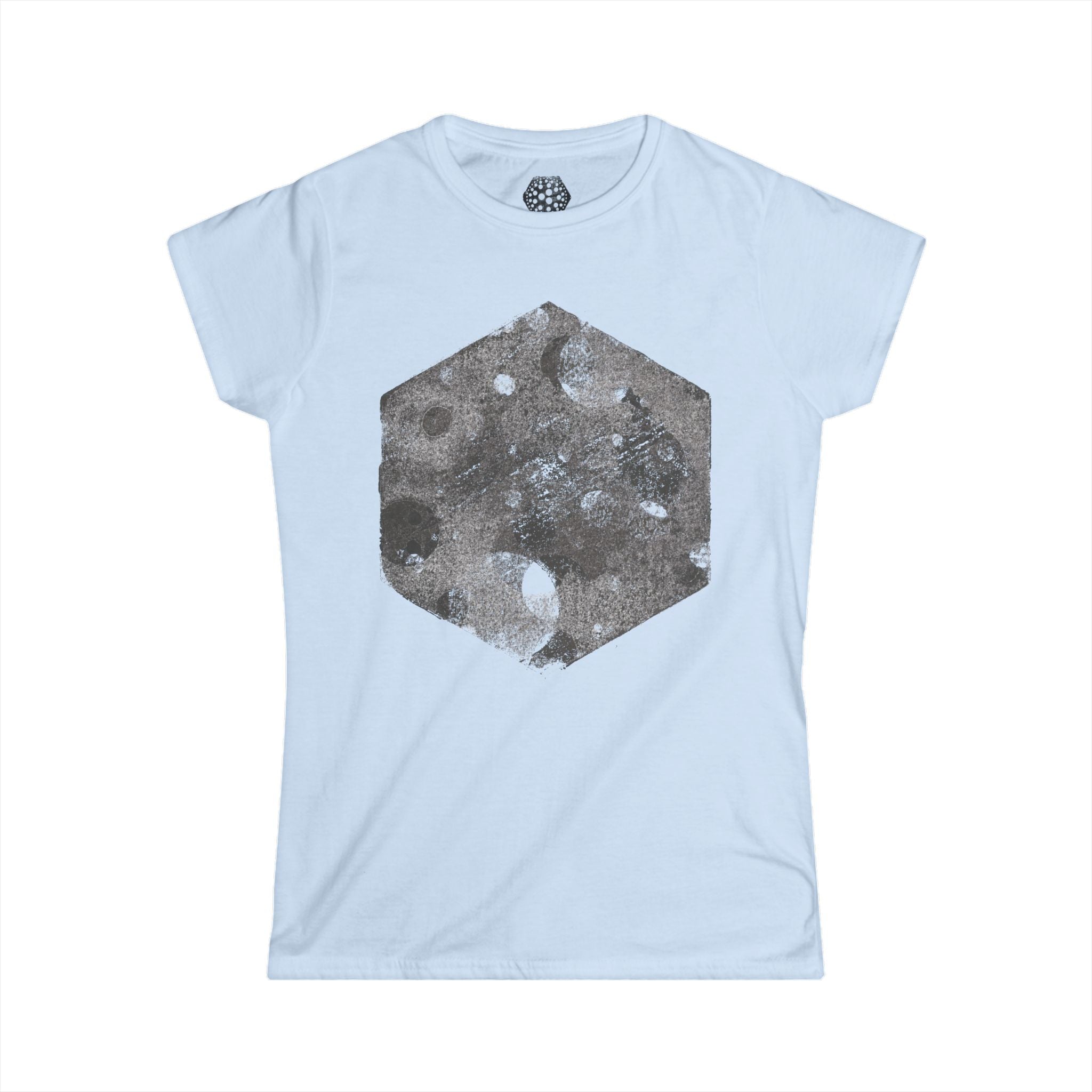 Moon Hex Tee — Vintage T-shirt met maanmotief voor dames 