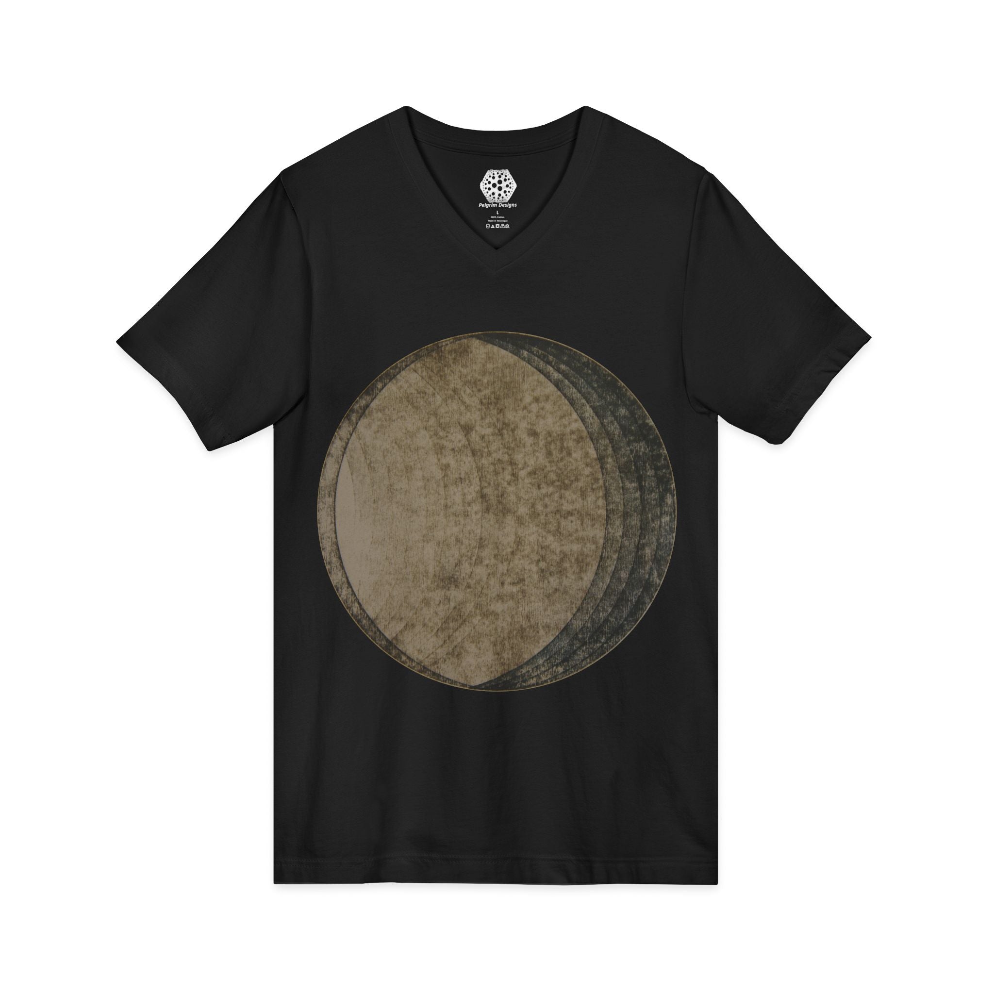 Vintage Moon Phase V-Neck Tee