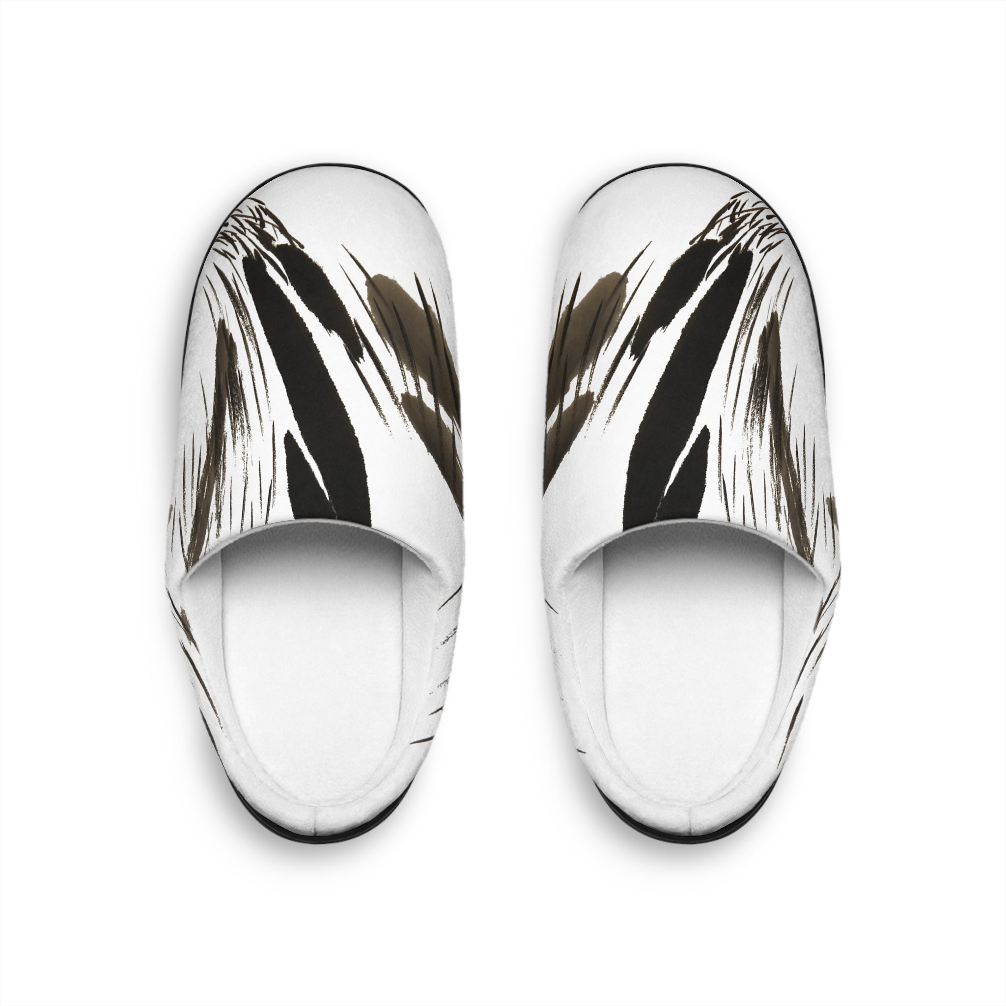 Binnenslippers voor heren met veermotief 