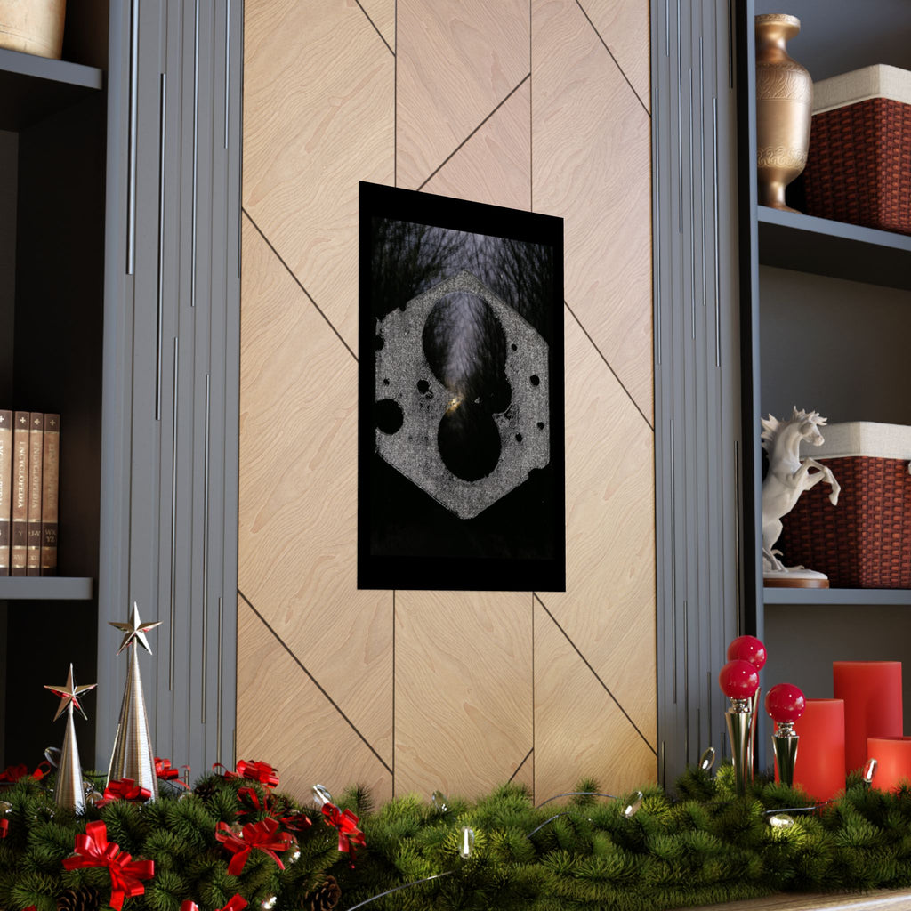 Abstract Hexagon Nightscape poster | Matte Vertical Poster