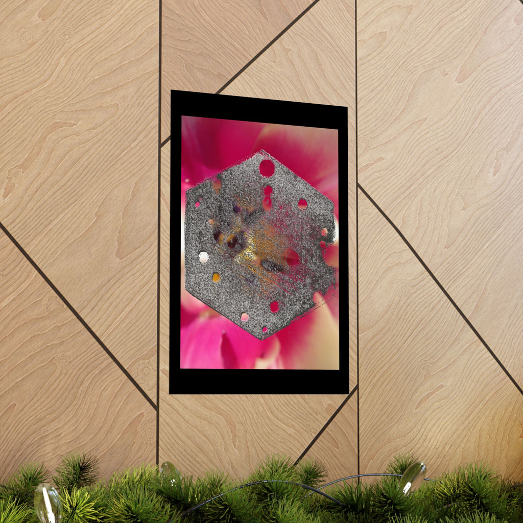 Abstract Hexagon Overlay poster | Matte Vertical Posters