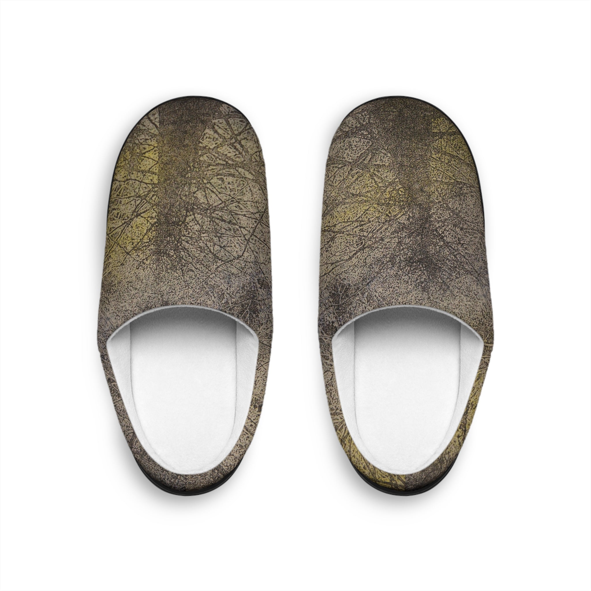 Mossy Woodland heren pantoffels voor binnen - Ontwerp met dicht bos 