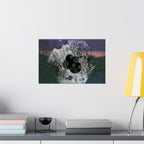 Abstract Grainy Landscape Poster — Matte Horizontal Art Print