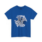 Hex Moon Graphic Tee Design Hex31 — Distressed Space Cheese Vintage Astronomy T-Shirt