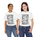 Hex Moon Graphic Tee — Distressed Space Cheese Vintage Astronomy T-Shirt