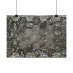 Abstract Hexagon Bubble Poster — Geometric Textured Wall Art