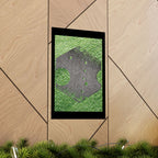 Abstract Geometric Metal Plate Poster | Matte Vertical Poster