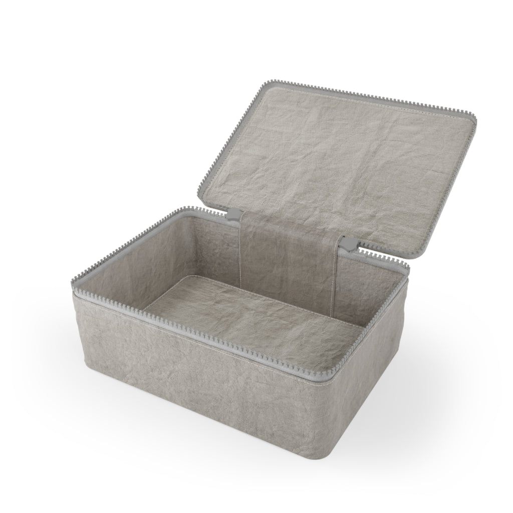 Paper Lunch Bag — Abstract Navy Shark Silhouette Design