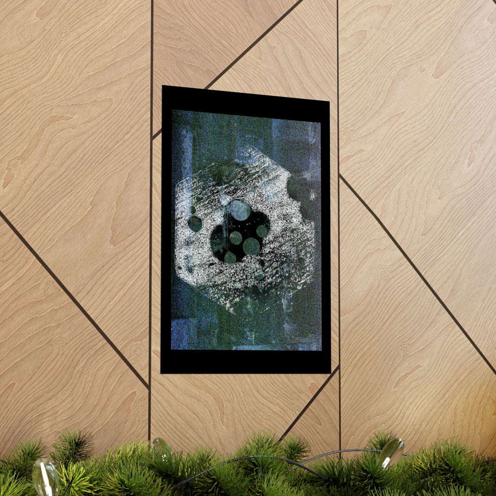 Abstract Moonstone Matte Poster — Vertical Modern Art Print