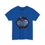 Hex Moon Graphic Tee Design Hex19 — Distressed Space Cheese Vintage Astronomy T-Shirt