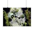Abstract Green Algae Matte Poster — Botanical Ocean Wall Art (Horizontal)