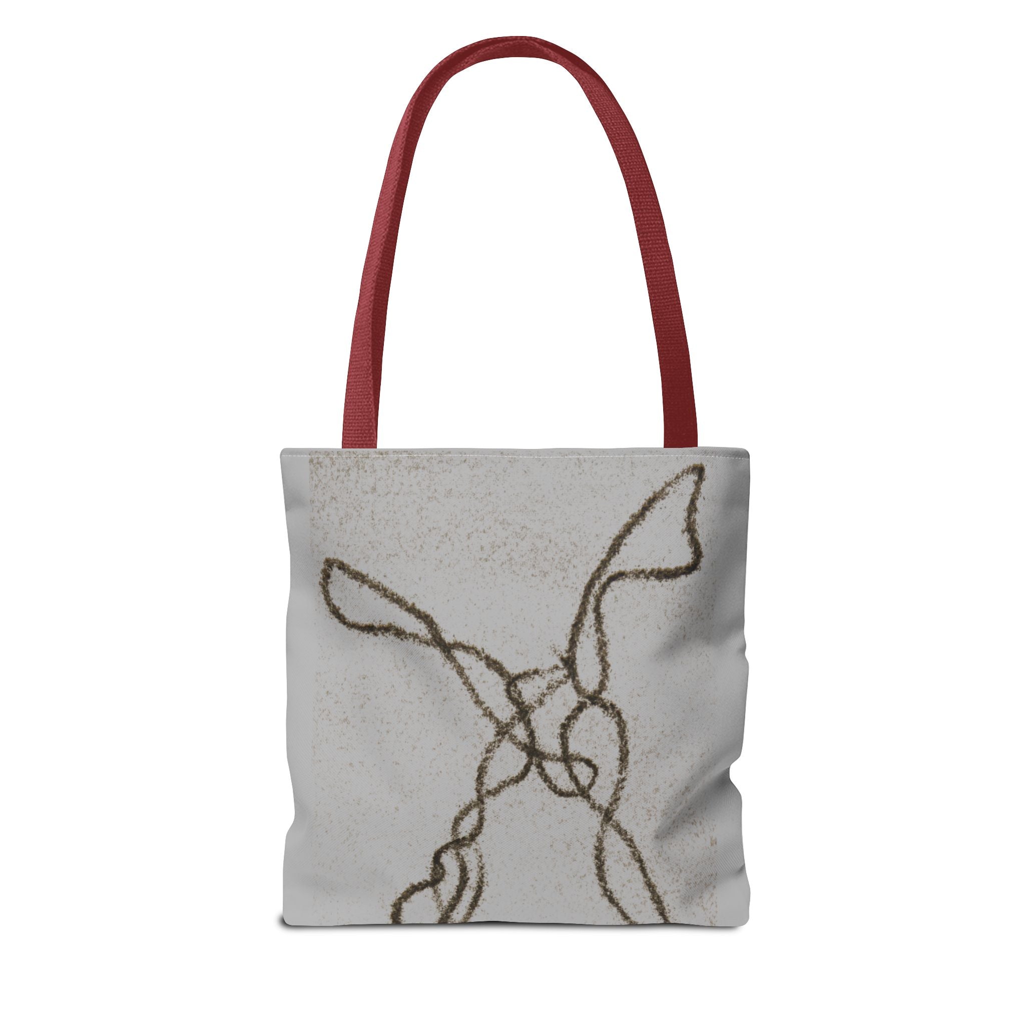 Tote Bag — Minimal Line Art Rope Sketch Tote