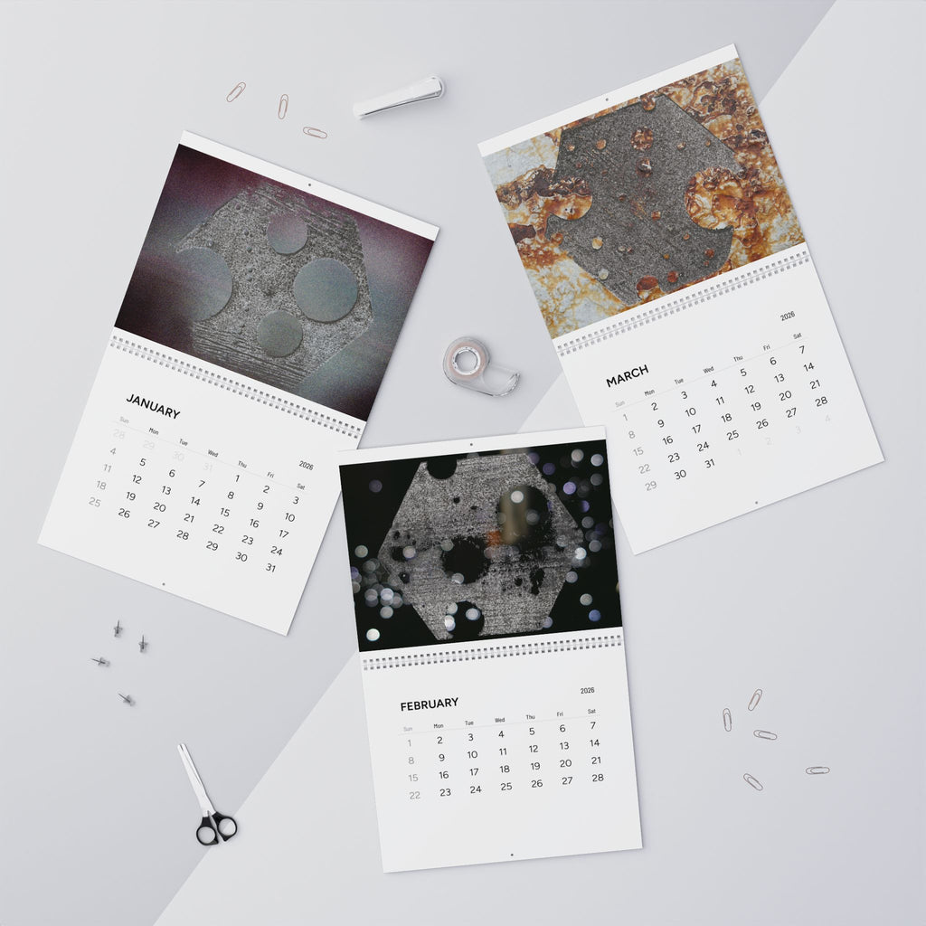 Abstract Geometric Photo Wall Calendar 2026 | Monthly Art Calendar